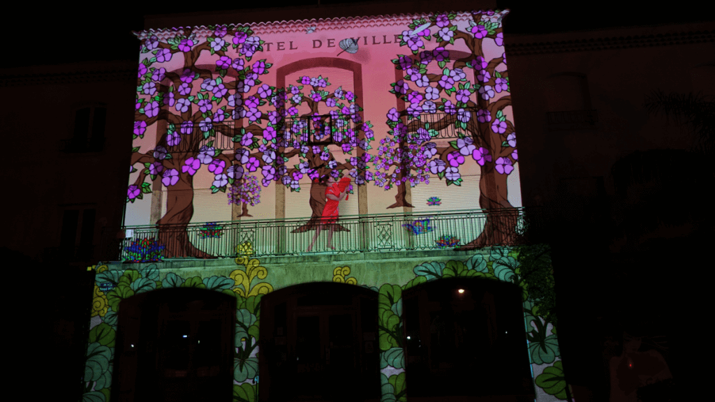 Mapping vidéo - Nuit de Chine - Lavandou